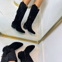 COWBOY-FRANSENSTIEFEL DES8083 - SCHWARZ