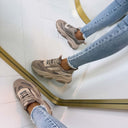 STEVE MADDEN POSSESSION-E SNEAKER 4652 - TAUPE/GRAUES WILDLEDER