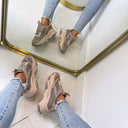 STEVE MADDEN POSSESSION-E SNEAKER 4652 - TAUPE/GRAUES WILDLEDER