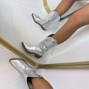 *ACTIE* COWBOY LAARS SHORT DEN928 - SILVER