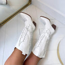 *AKTION* JENTE COWBOY-STIEFEL T-278 - WHITE
