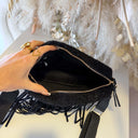 FRINGE BAG EC60313 - BLACK/BLACK