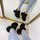 GLITTER SNEAKER 8-210 - BLACK