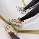 STEVE MADDEN POSSESSION-E SNEAKER 0033 - BONE/GREY