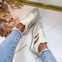 *SALE* LACY SNEAKER 8-252 - BEIGE