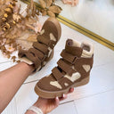 ISA WEDGE BOOT 26012 - BROWN/KHAKI**