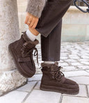 FLUFFY BOOT 9077 - BROWN