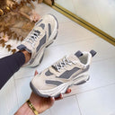 STEVE MADDEN POSSESSION-E SNEAKER 0033 - BONE/GREY