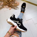 STEVE MADDEN MAXFIELD-E SNEAKER 5434 - BLACK SUEDE