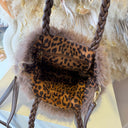 FURRY SHOPPING BAG EC60317 - COFFEE