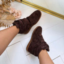 NEW WEDGE BOOT 7108* - BROWN