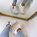 GLAM ZIP SNEAKER YY229 - WHITE