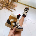 ISA WEDGE BOOT 26012 - BEIGE