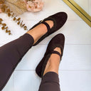 ANNE FRINGE SLIPPER AQ212 - BROWN