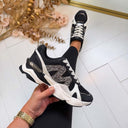 STEVE MADDEN SNEAKER SEDGWICK 5441 - BLACK/SILVER