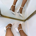 CHER HEEL 8707 - WHITE