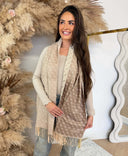 GUESS LOGO SCARF AW5663VIS03 - TMU TAUPE