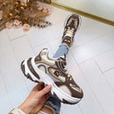 SNEAKERS ÉPAISSES A88-229 - MARRON