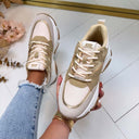 STEVE MADDEN PROGRESSIVE SNEAKER 7822 - LIGHT BRONZE