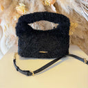 STEVE MADDEN BFLUFFY BAG 2696 - BLACK/GOLD