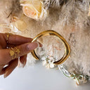SWIRL ARMBAND SS-0029 - GOLD