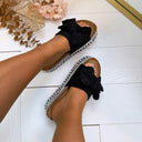 LOVA BOW SLIPPER 22-42 - BLACK