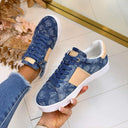 GUESS SNEAKERS EN JEAN AVEC LOGO FLJR11DEN112 - BLEU