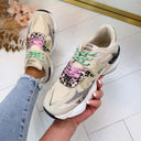 *SALE* STEVE MADDEN SNEAKER SPEEDER 2447 - SAND MULTI