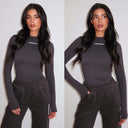 UNIQUE THE LABEL ROBYN LONGSLEEVE CHARCOAL