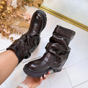 LOCK BOOT DES8592 - BROWN/PU