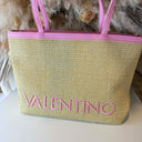 VALENTINO BAGS MAIAM SHOPPING BAG VBS9TE01PAG - NAT/ROSA