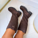 GUESS LOGO LAARS FLFL2YSUE11 - BROWN