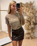 GUESS SOPHIA BEAR TEE V7RI09K8437 - A14W TAUPE