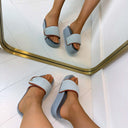 LIU JO MYKONOS 04 SLIPPER BA6079 TX523 - DENIM/SADDLE