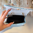 TWEET CHARM BAG E-1 - BLUE