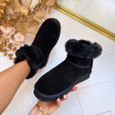 LIU JO JIL 12 COW SUEDE ANKLE BOOT SF6143 PX002 - BLACK