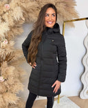 GUESS NEW ALETA LONG PUFFER JACKET V4YL05WF3X0 - BLACK