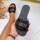 GUESS LOGO SLIPPER FLGEL3ELE19 - BLACK