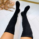 BASIC SUEDINE OVERKNEE LAARS ZY5003