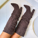 SUEDINE FRINGE HEEL LAARS CLS-598