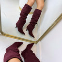 NOUVELLE BOTTE SUEDINE 2512 - LIE DE VIN