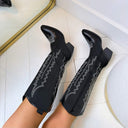 *ACTION* BOTTES COWBOY JENTE T-278 - BLACK