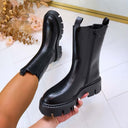 BESTSELLER BOOT DES832-1 - BLACK/PU