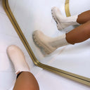 BESTSELLER BOOT DES832-1 - BEIGE/PU