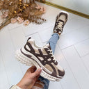 SPARKLY SNEAKER A88-231 - KHAKI