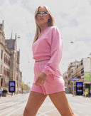 UNIQUE THE LABEL PEGGY CROPPED SWEATER - BUBBLEGUM