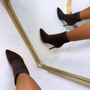 CLASSIC HEEL DES610 - MARRON/DAIM