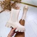 BESTSELLER BOOT DES832-1 - BEIGE/PU