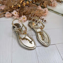 **LAATSTE MAAT 40** FLOWER DIAMOND SANDAAL 9801 - GOLD