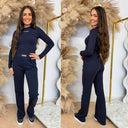 UNIQUE THE LABEL ROBYN LONGSLEEVE DEEP DARK NAVY